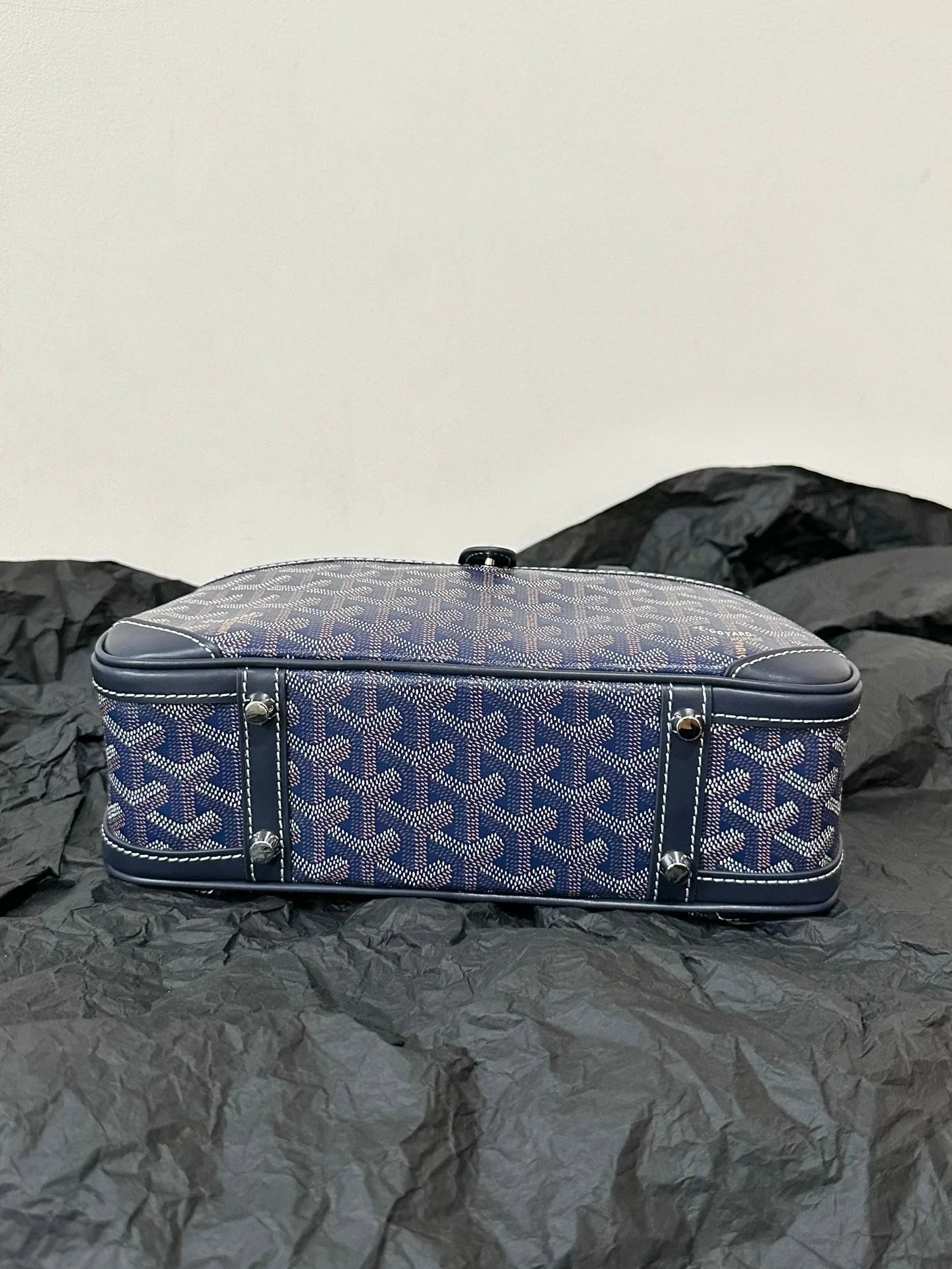 Small Navy Blue Canvas Bowling Ball