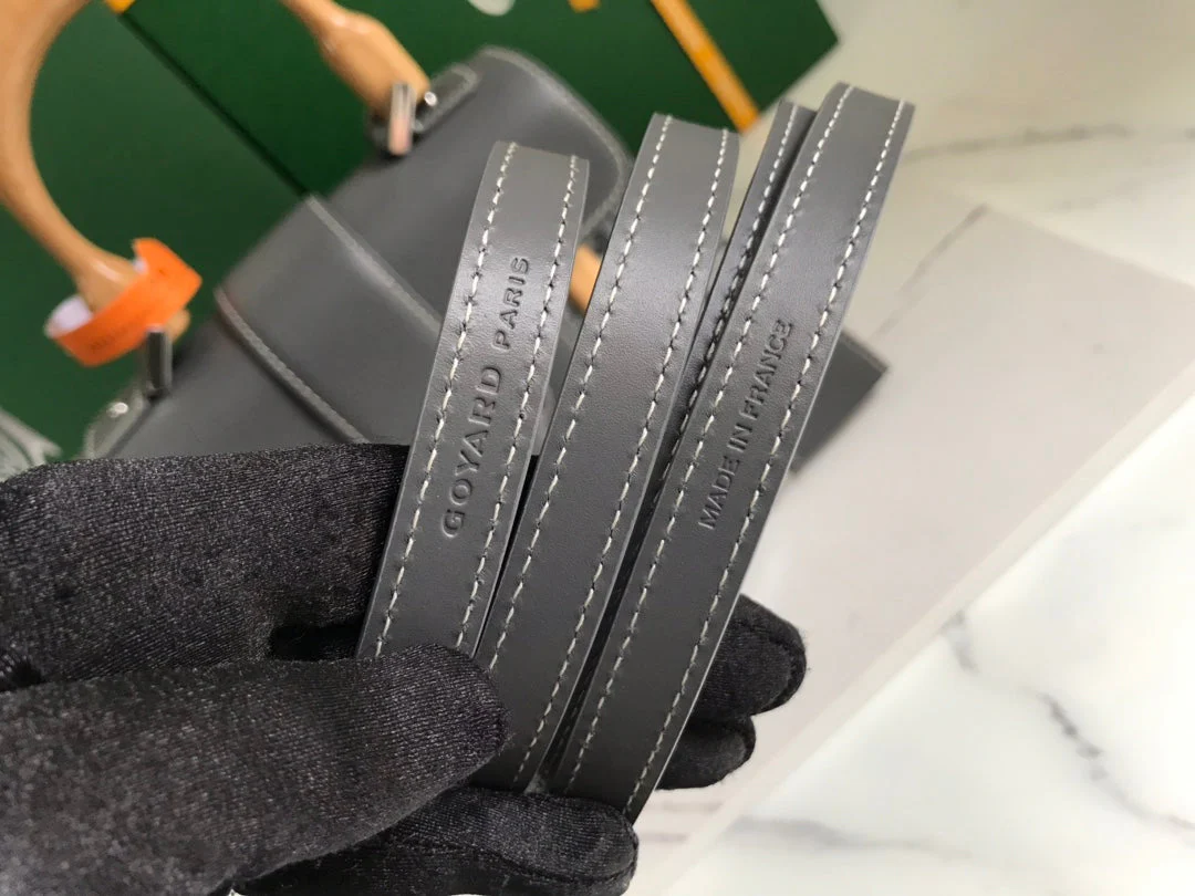 Bag 28 In Grey Canvas And Calfskin