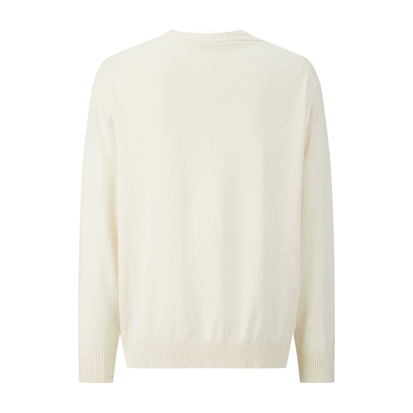 Wool sweater with embroidered logo