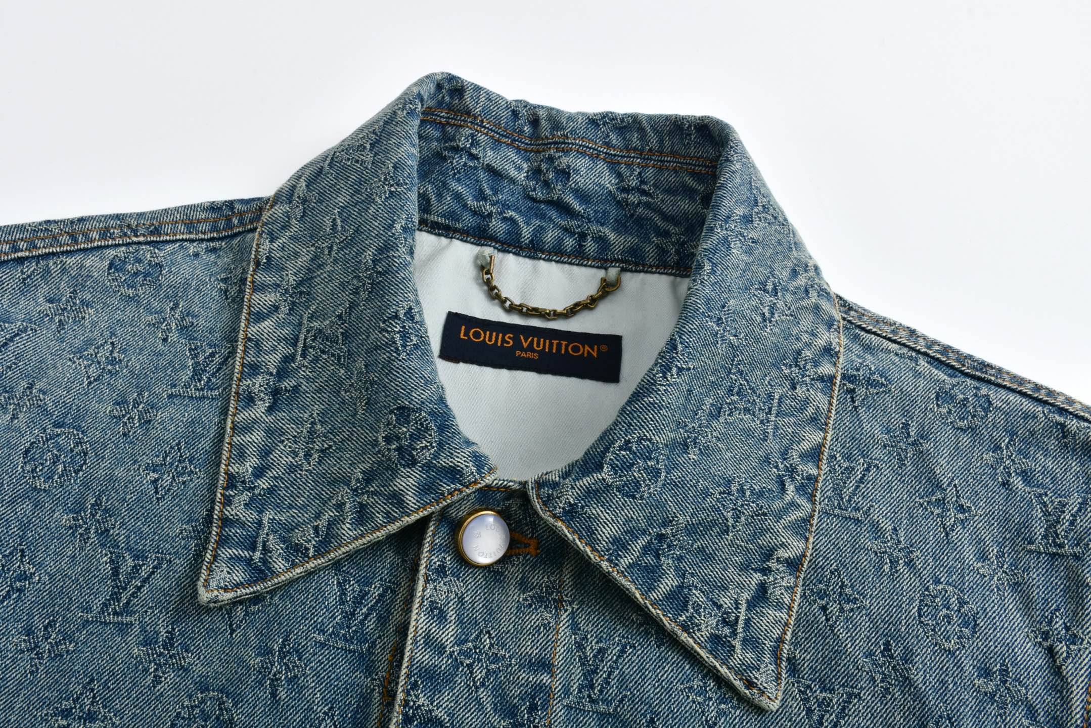 New Jacquard Denim Long Sleeve Jacket