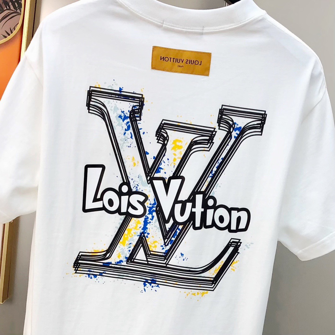Rubber Printed Letter T-Shirt