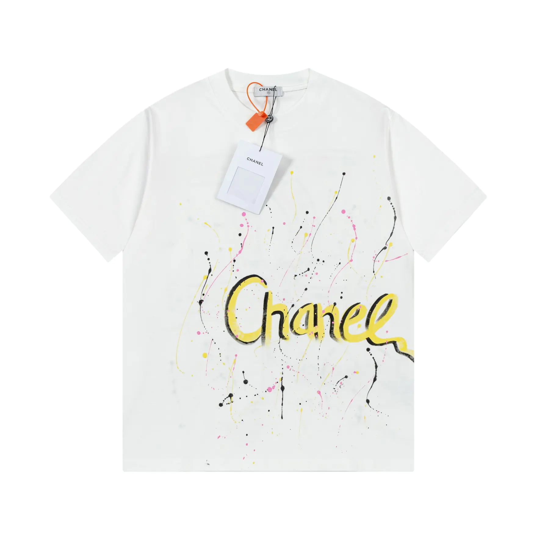 Colorful handmade graffiti t-shirt