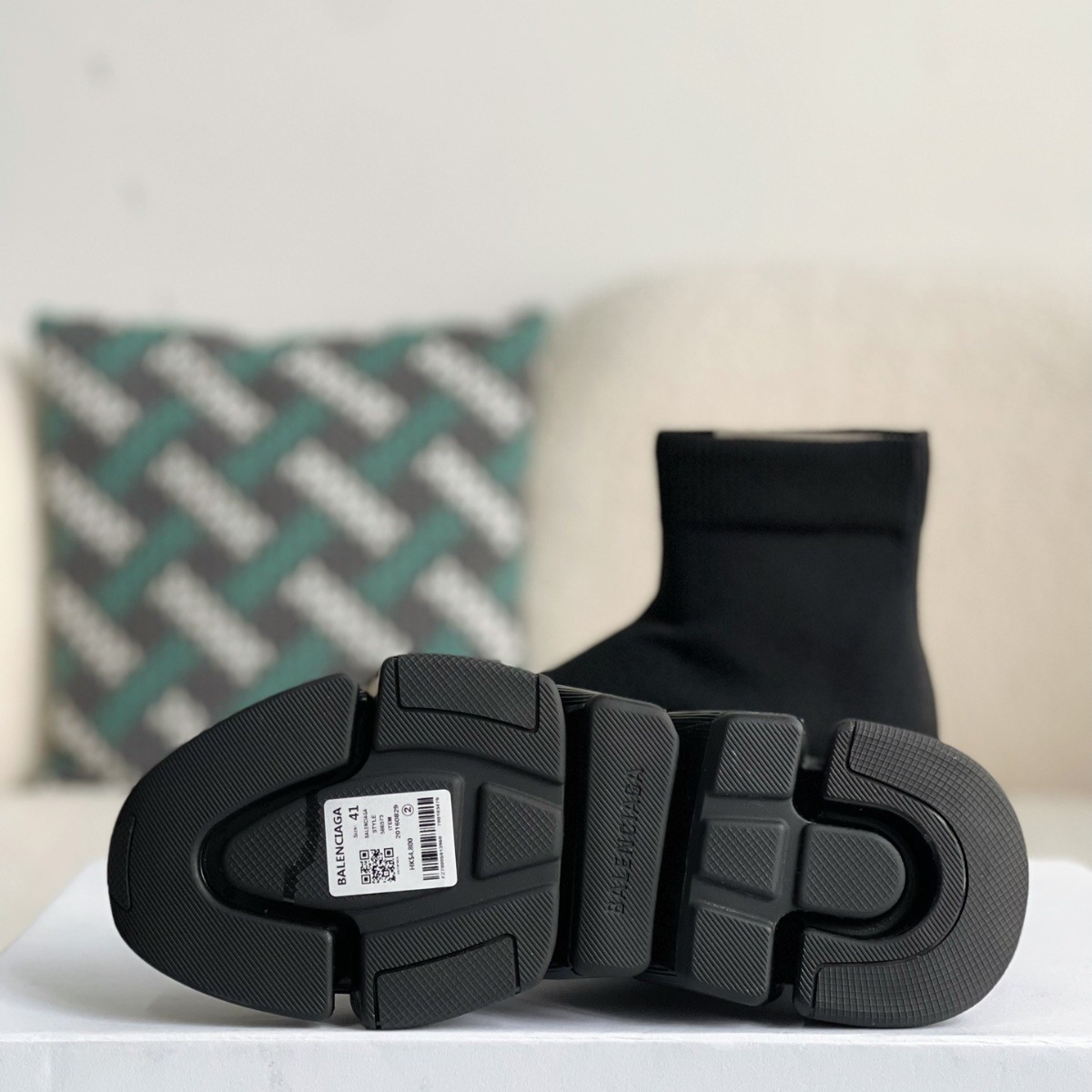 Sock sneakers boots full black