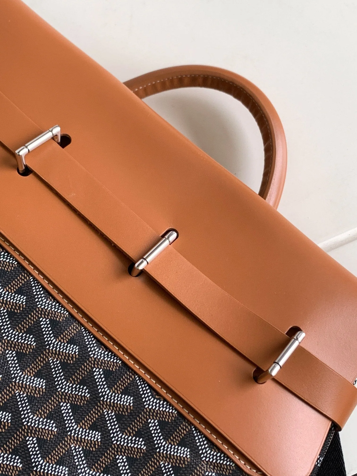 Steamer Pm Bag 48cm Black Tan