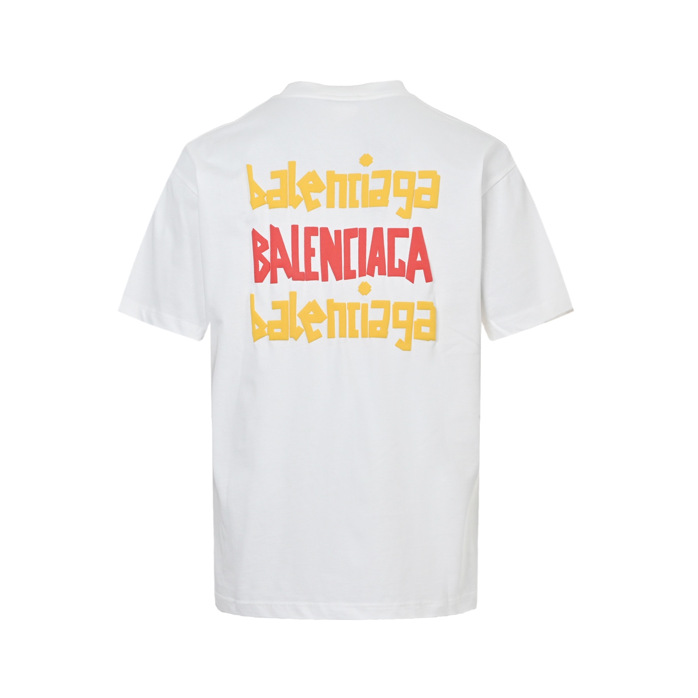 Graffiti Multi-Logo Puff Print Short Sleeve T-Shirt