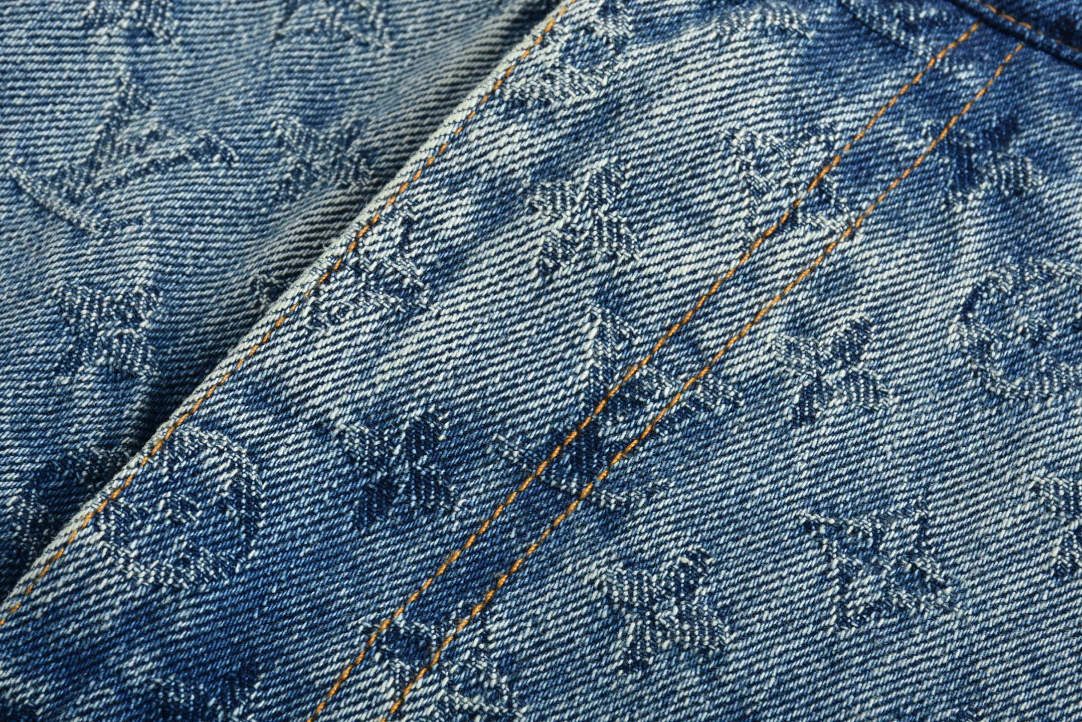 New Jacquard Denim Trousers