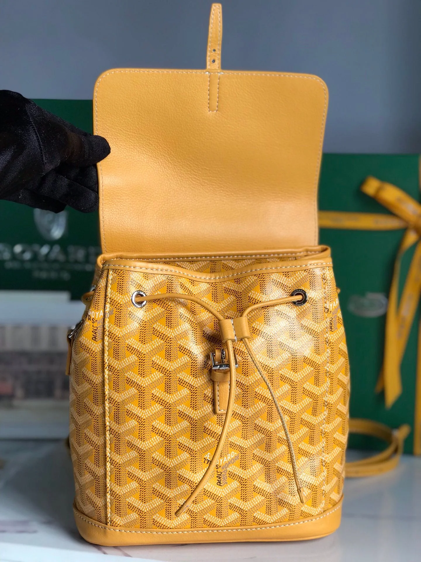 Yellow Mini Backpack