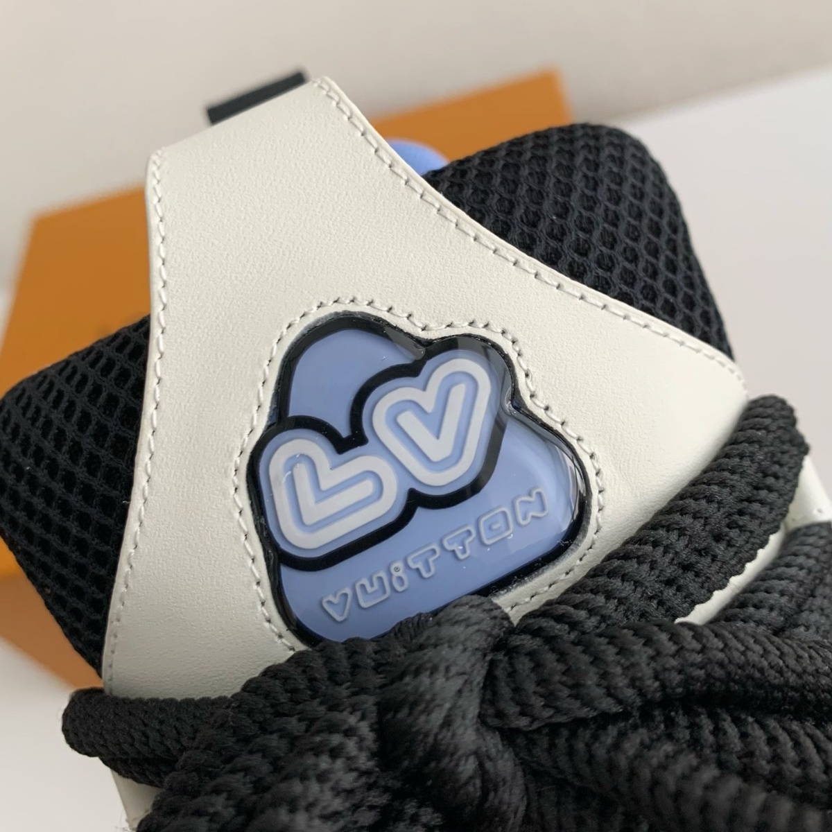 Black low-top skate shoes