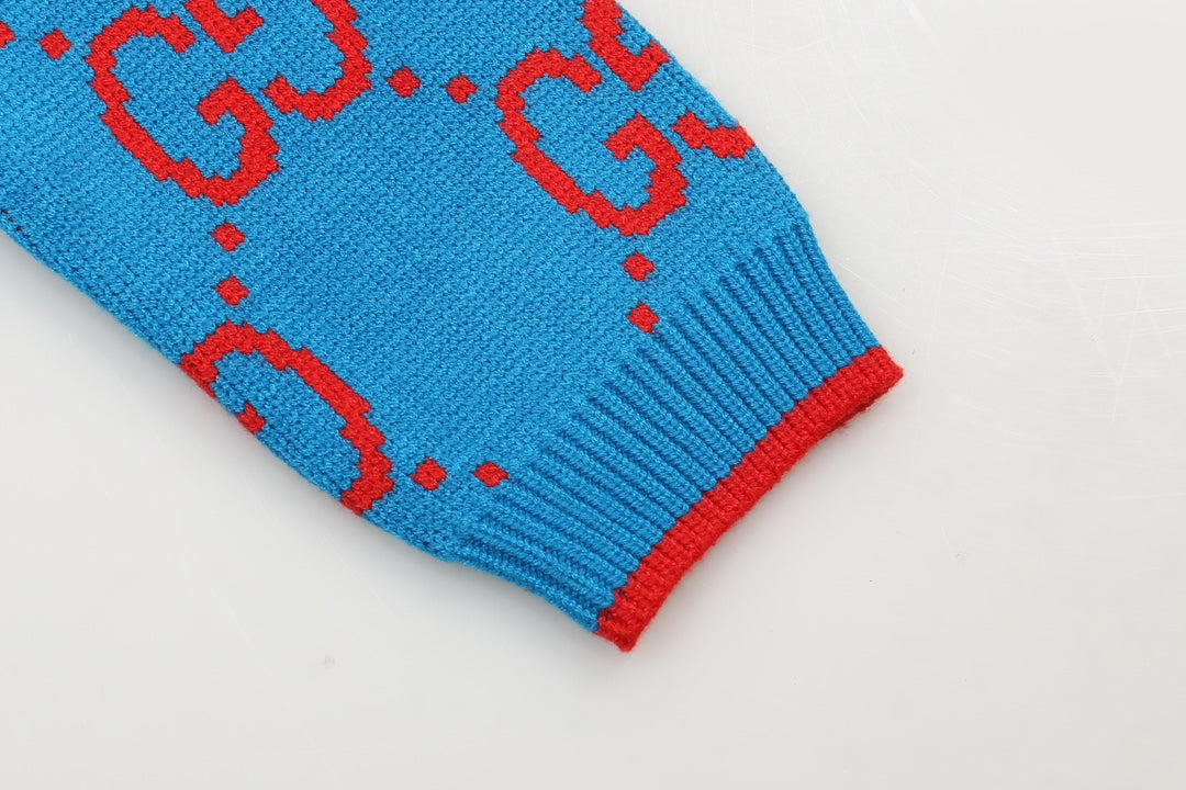 New Alphabet Jacquard Crew-Neck Sweater