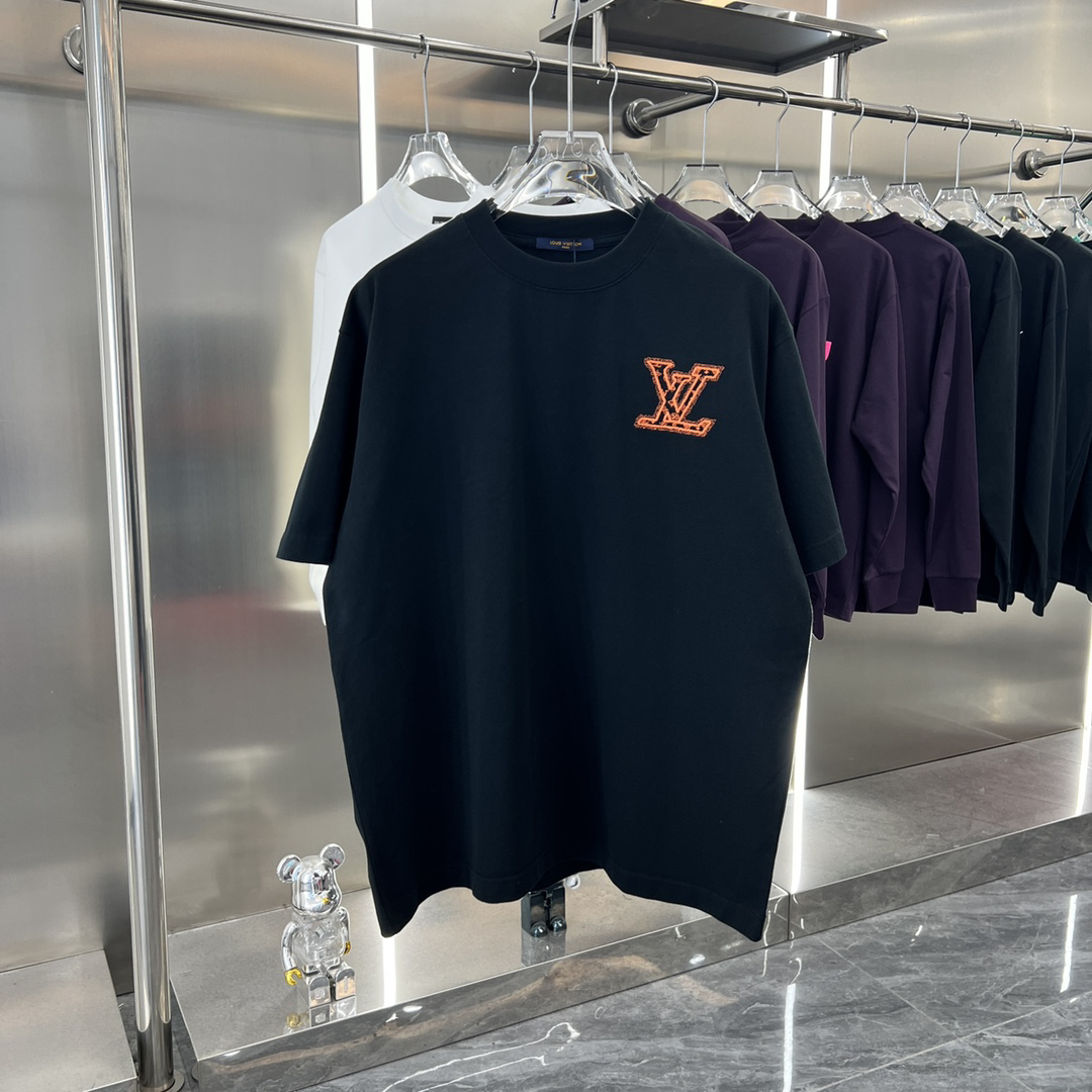 Summer embroidered short-sleeved T-shirt