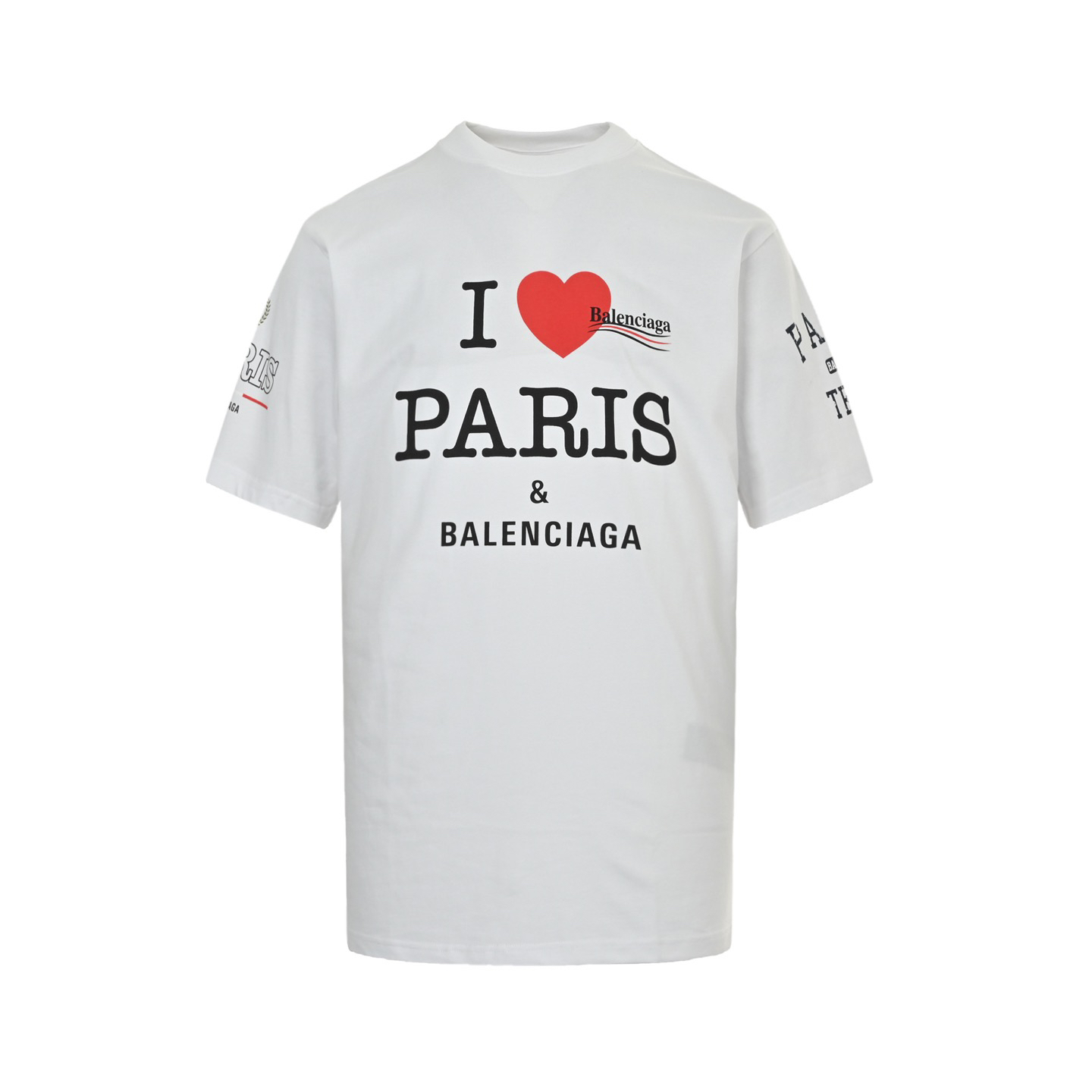 I LOVE PARIS couple short-sleeved shirt