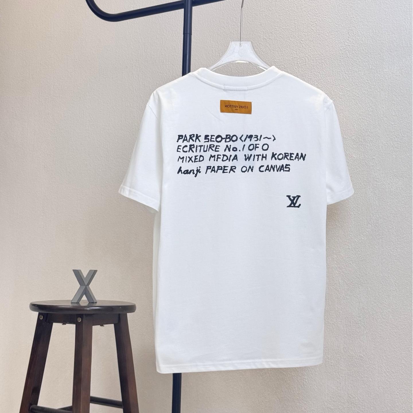 Embroidered printed crew neck T-shirt