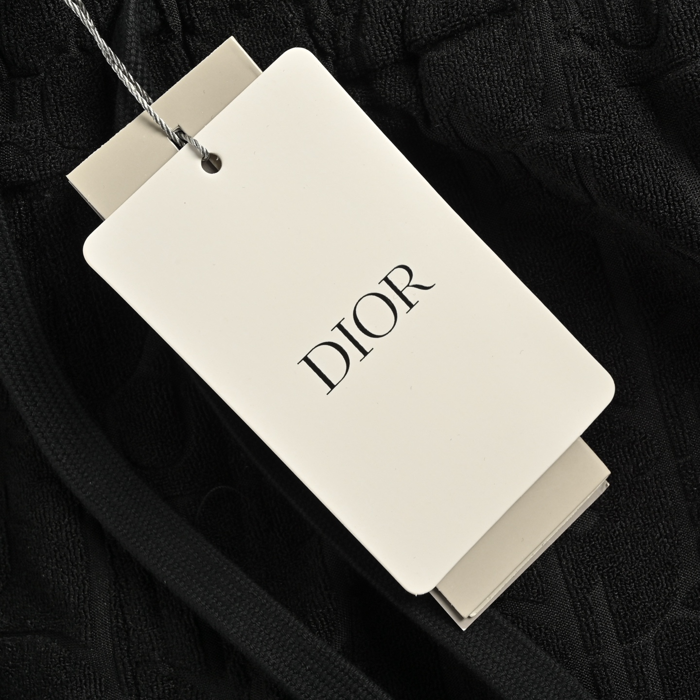 Hidden-print logo jacquard towelling shorts