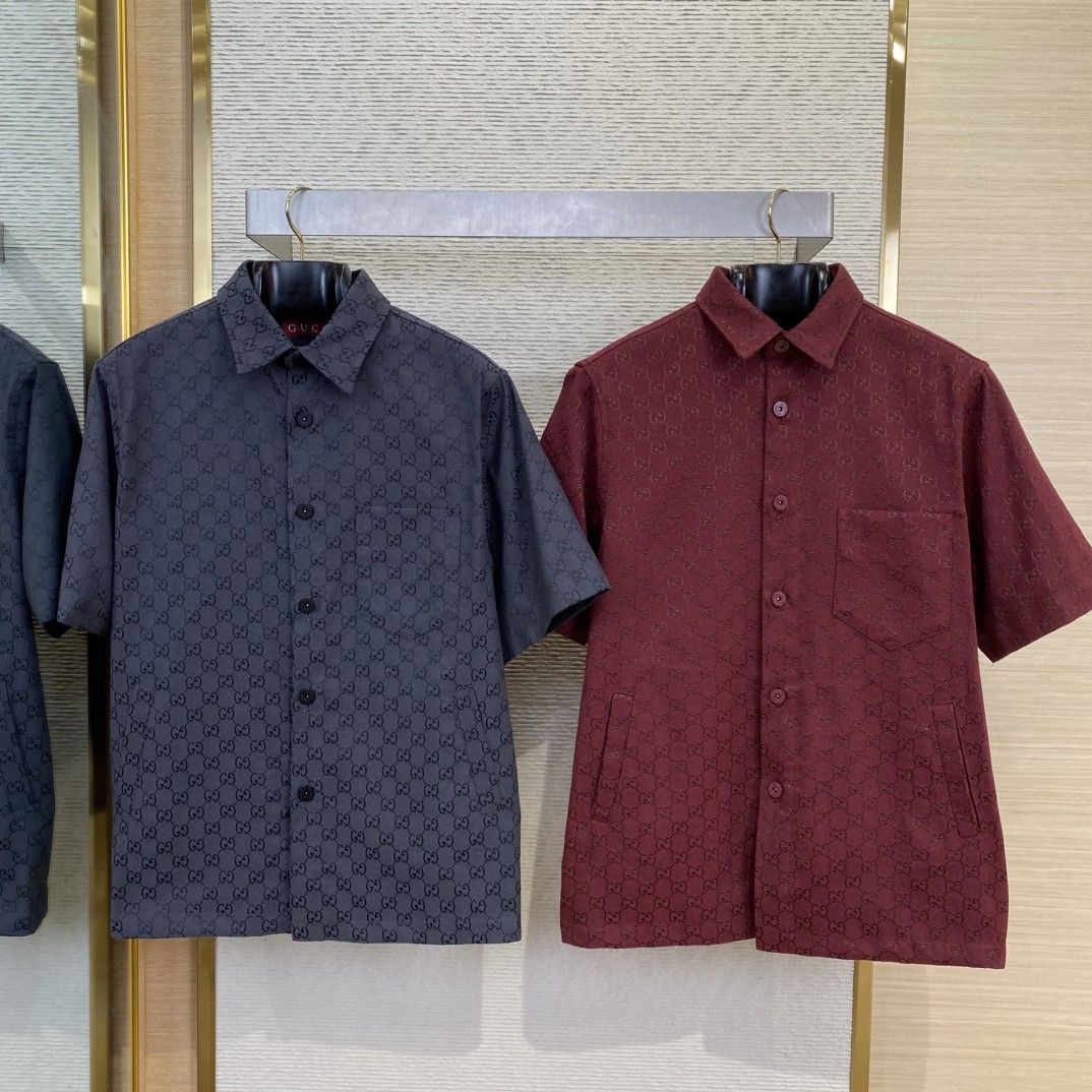 Men's Wool Blend Jacquard Shirt