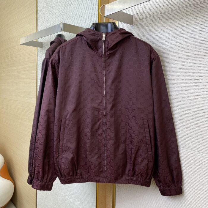 Jacquard Indonesian Dragon Fabric Hooded Jacket