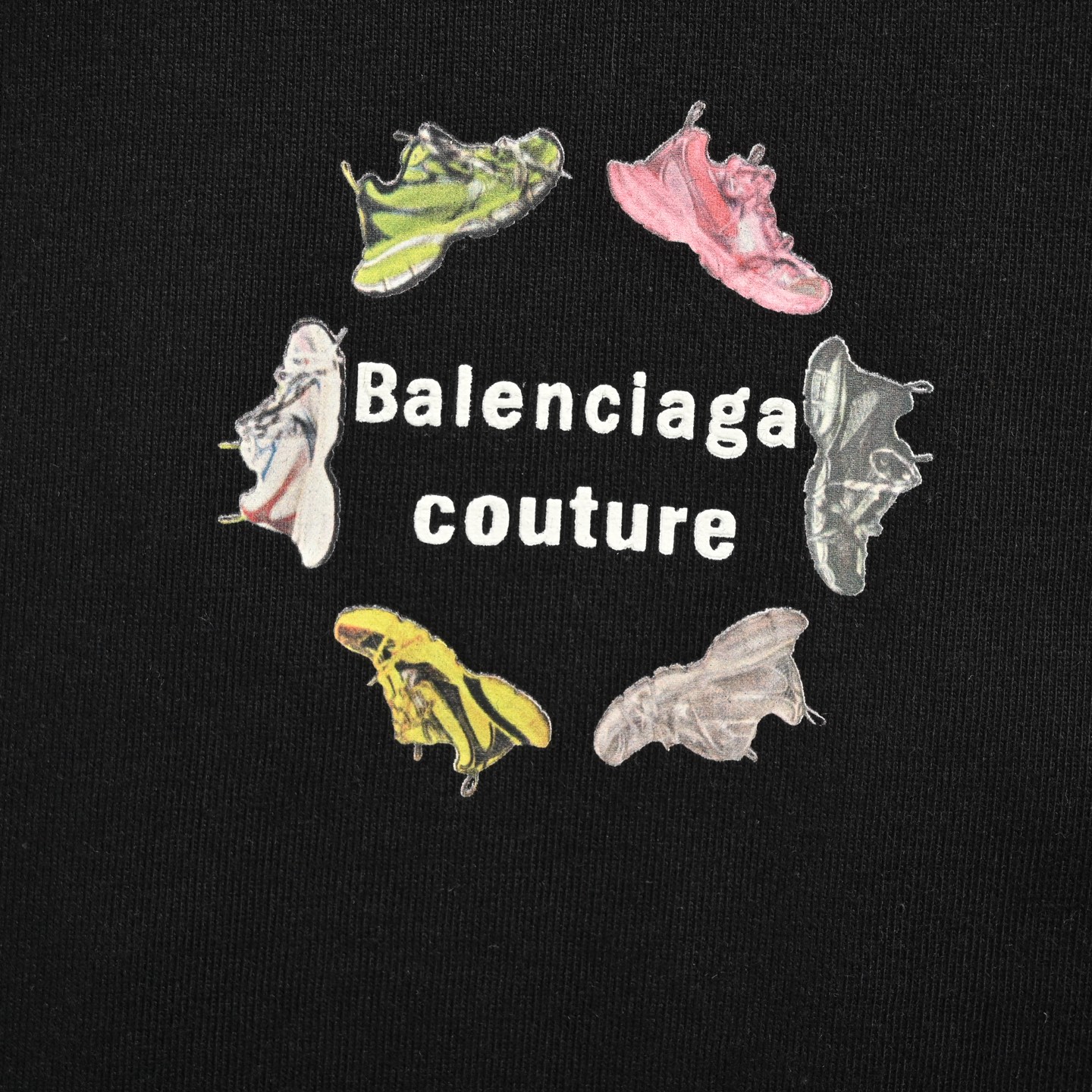 25ss Daddy Shoes Letter Print Short Sleeve T-shirt