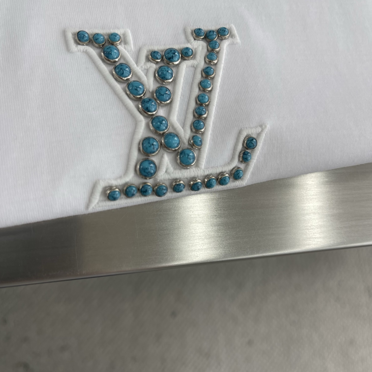 Emerald embroidered T-shirt