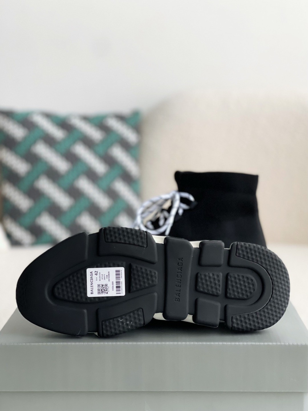 Balenciaga Speed Lace Up Black