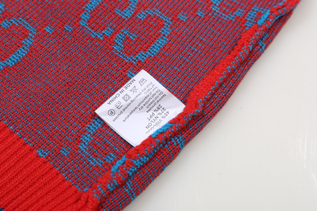 New Alphabet Jacquard Crew-Neck Sweater