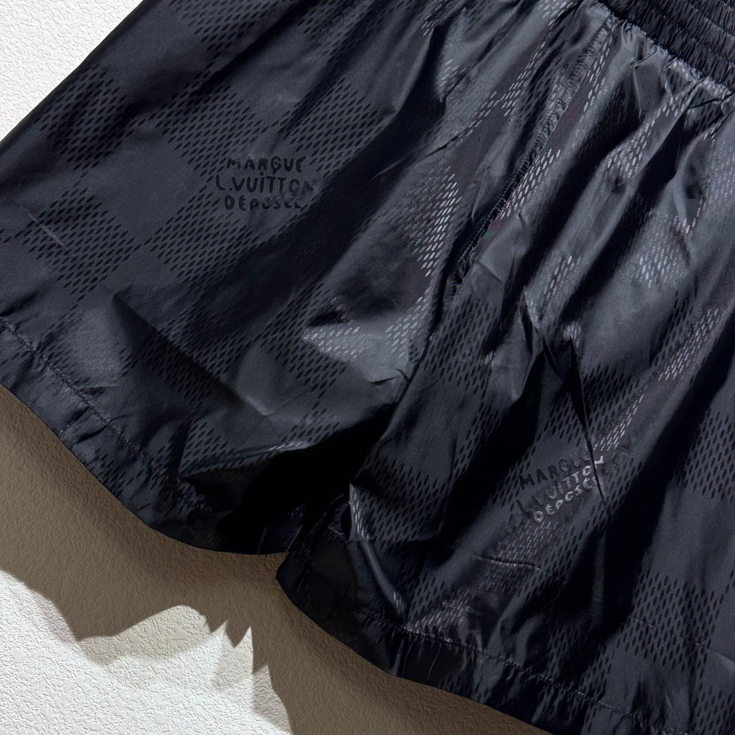 Dark Checkerboard Beach Shorts