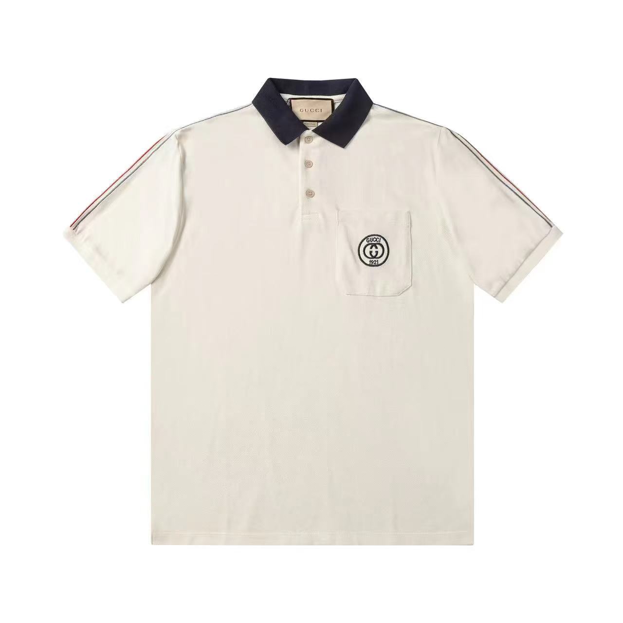Embroidered Patch Polo Shirt
