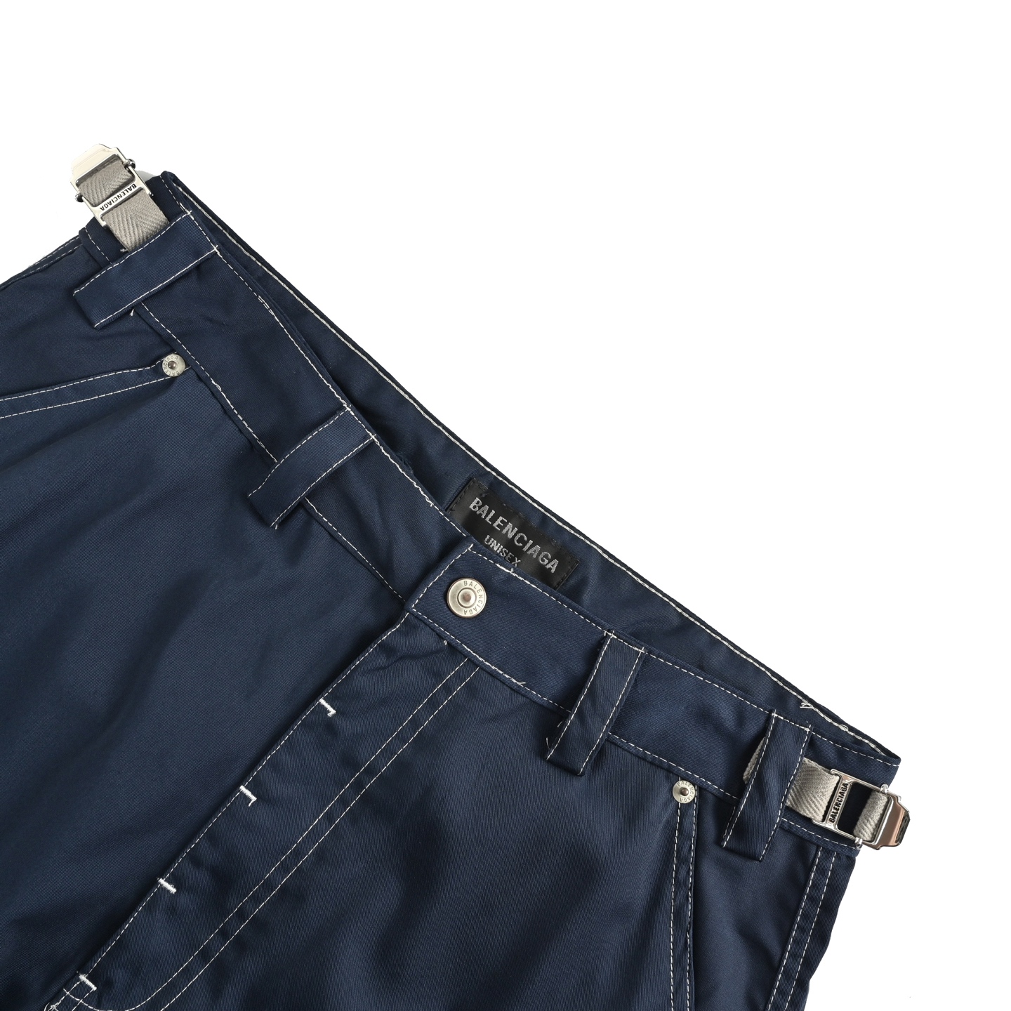 Embroidered Logo Utility Overalls