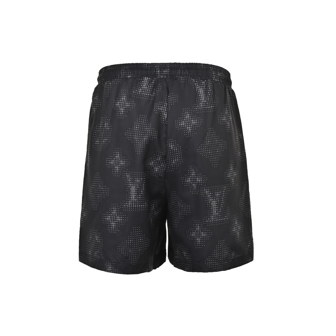 Printed lettering beach shorts