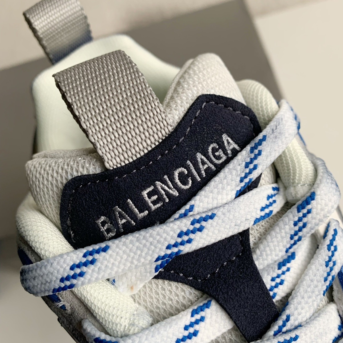 Balenciaga Cargo Sneakers in Grey/White/Blue