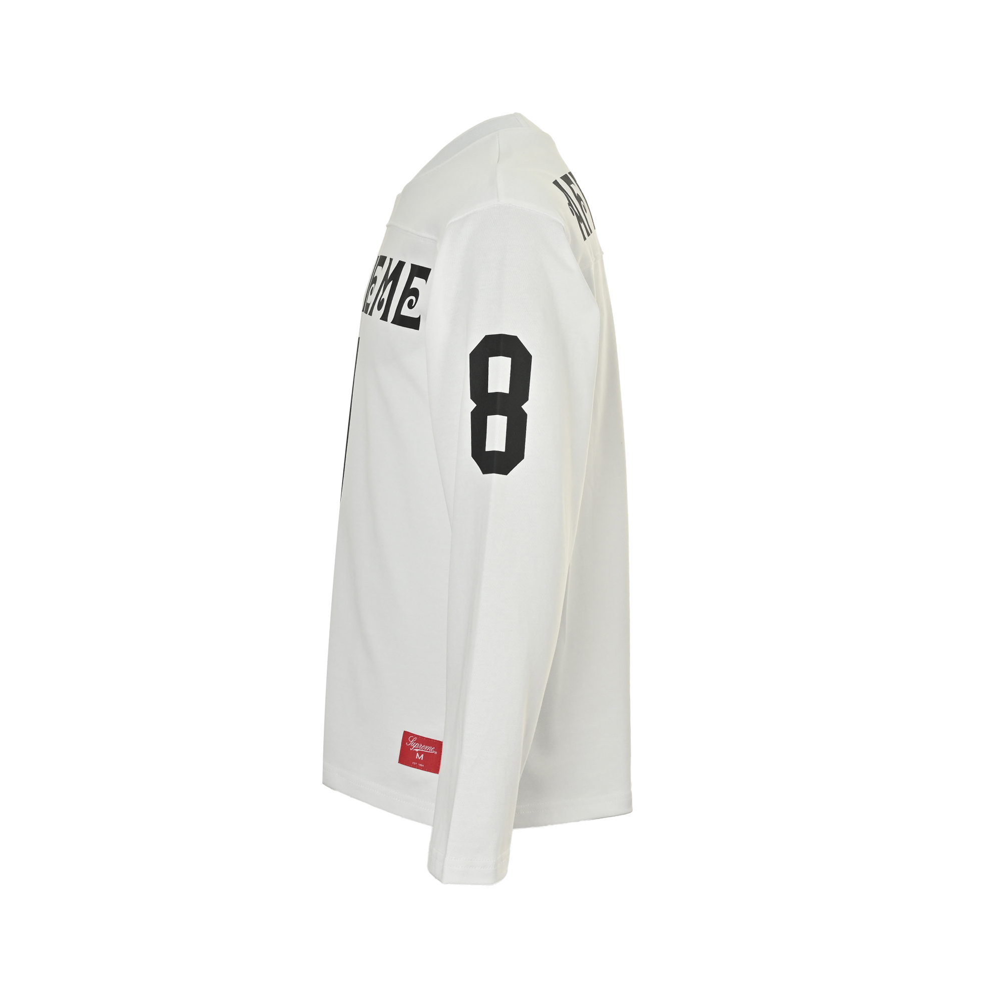 American No.8 Sanskrit Font Print Long Sleeve T-Shirt