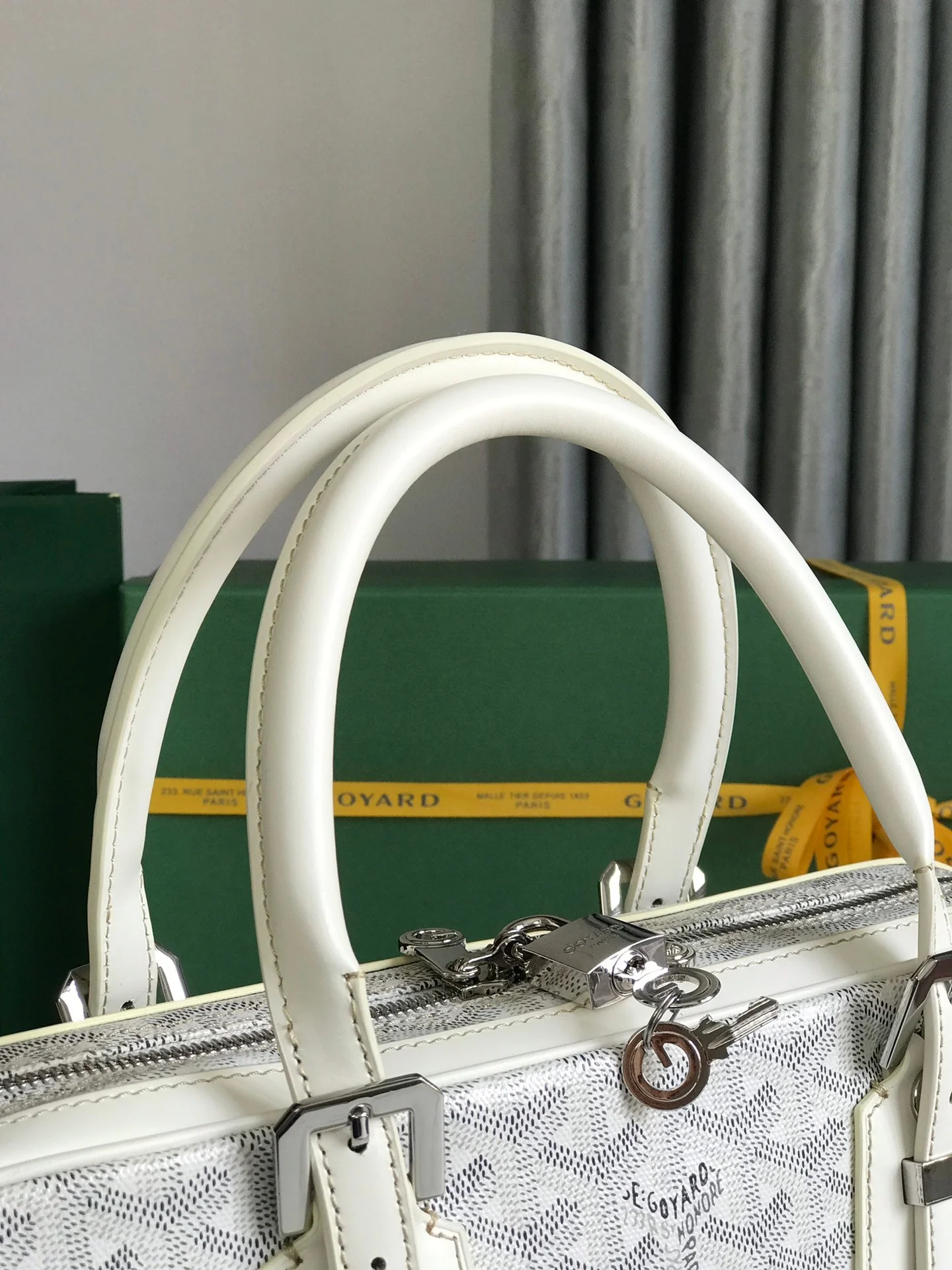 White Canvas Document Bag