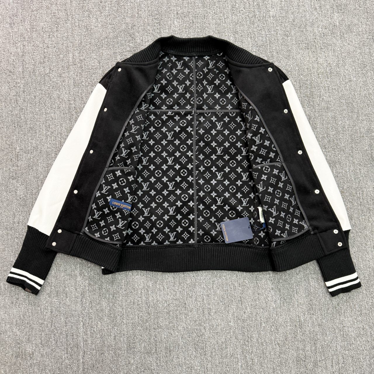 Autumn And Winter Leather Patchwork Baseball Casual Jacket
