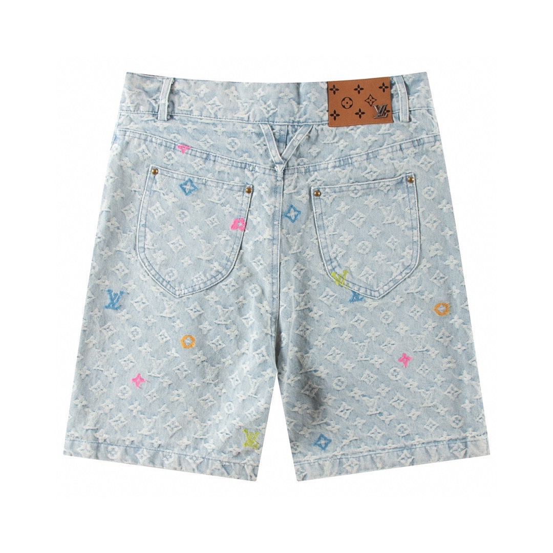 Tyler Collaboration Monogram Denim Shorts