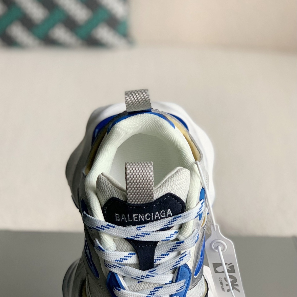 Balenciaga Cargo Sneakers in Grey/White/Blue