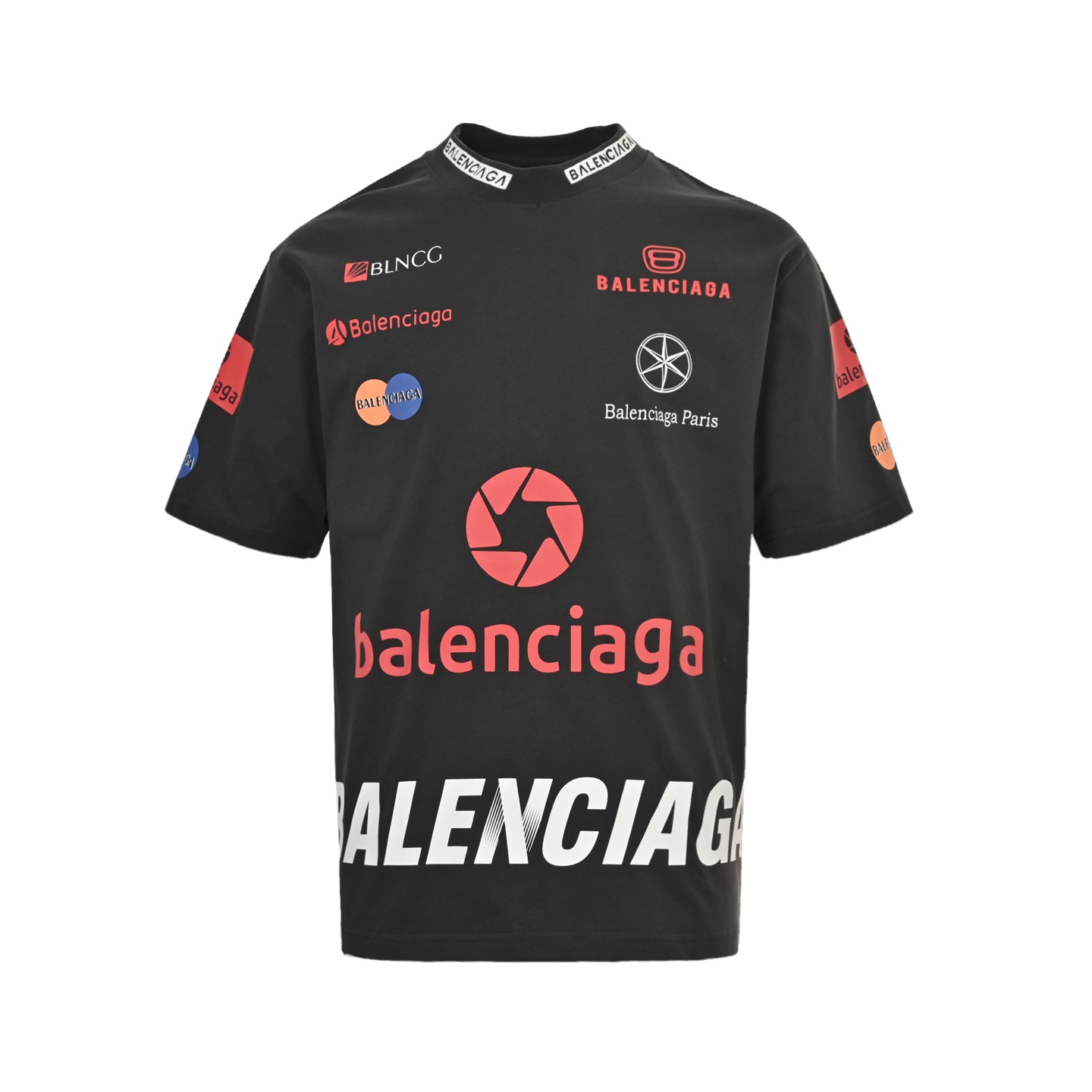 25ss multi-print short-sleeved T-shirt