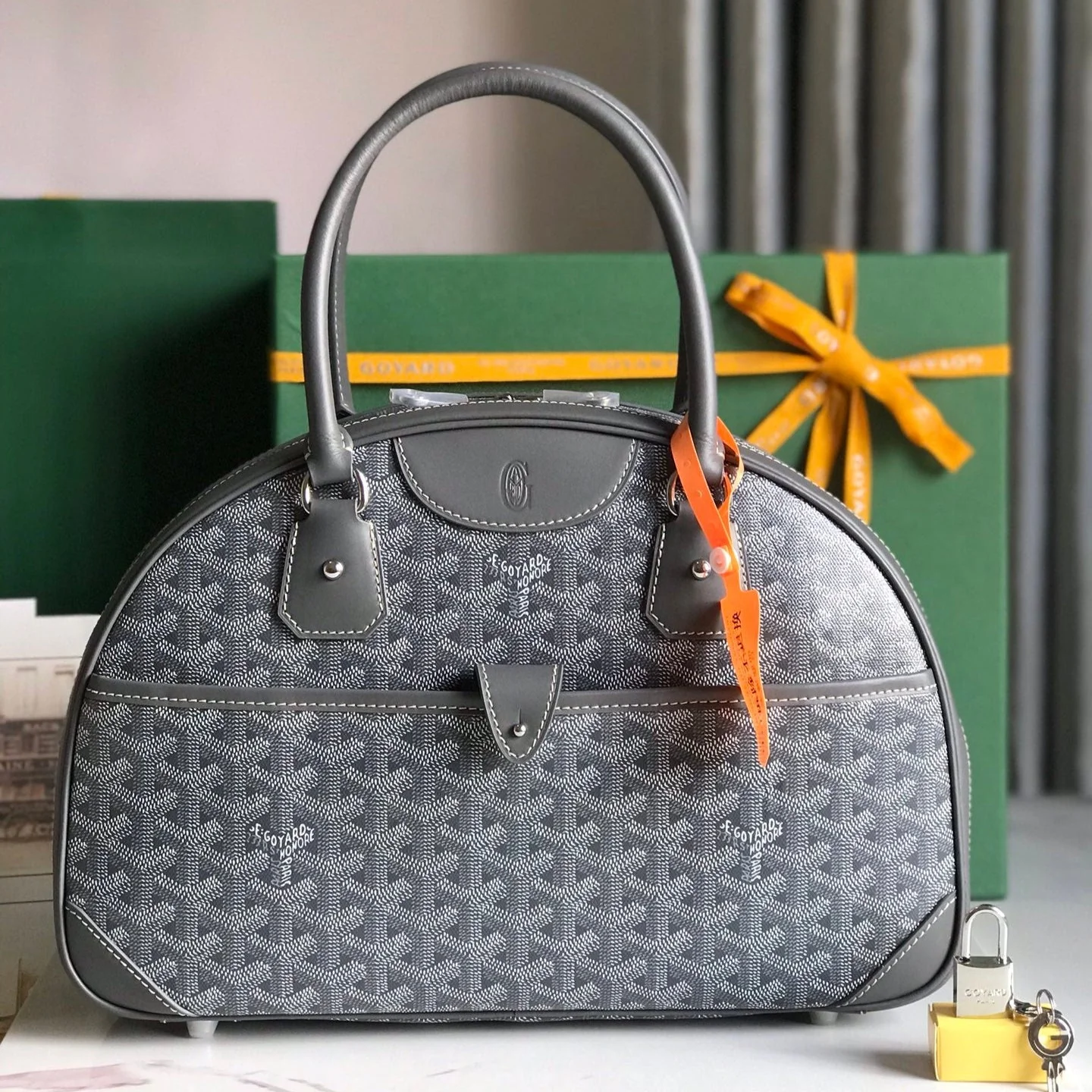 Grey Calfskin Handbag