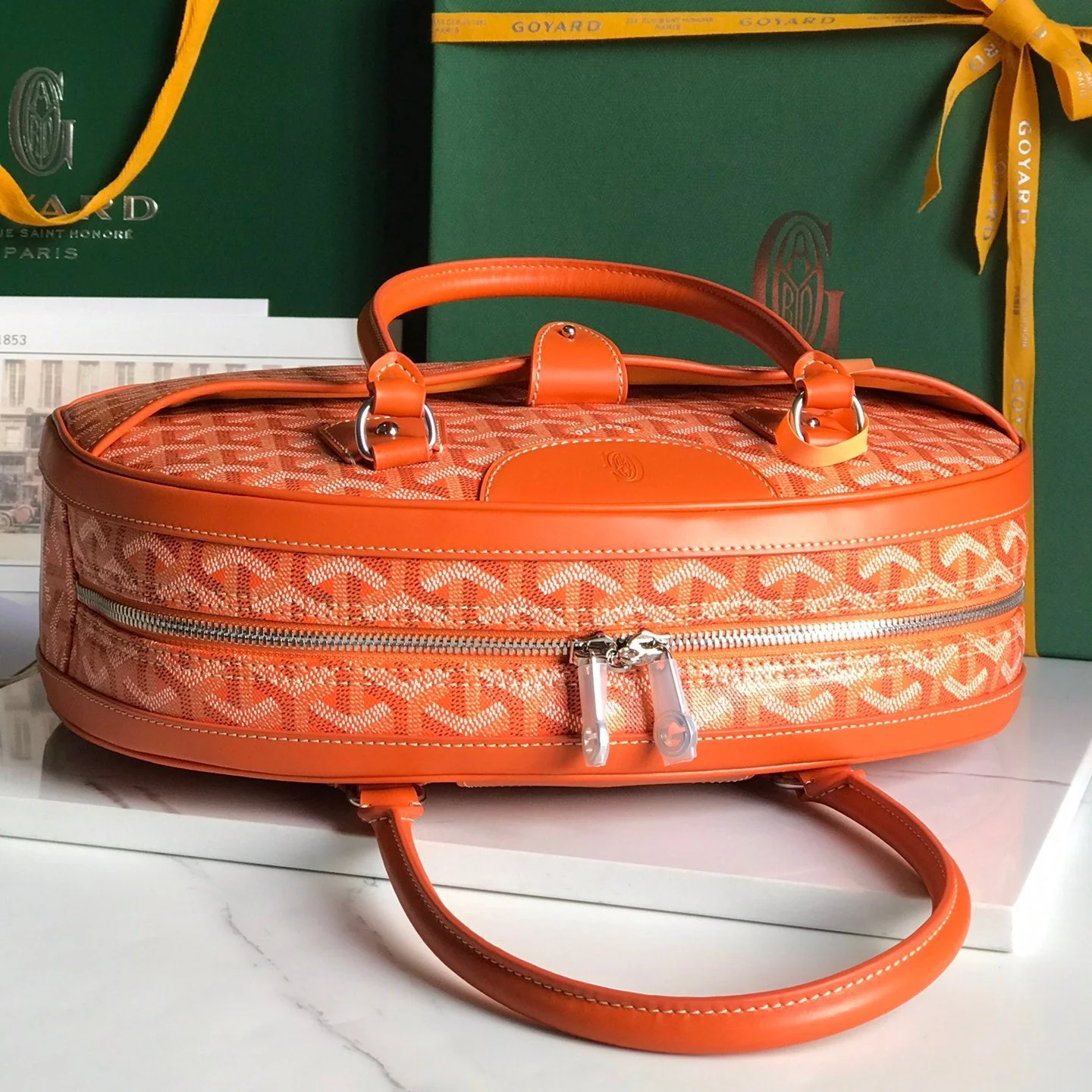 Orange Calfskin Handbag