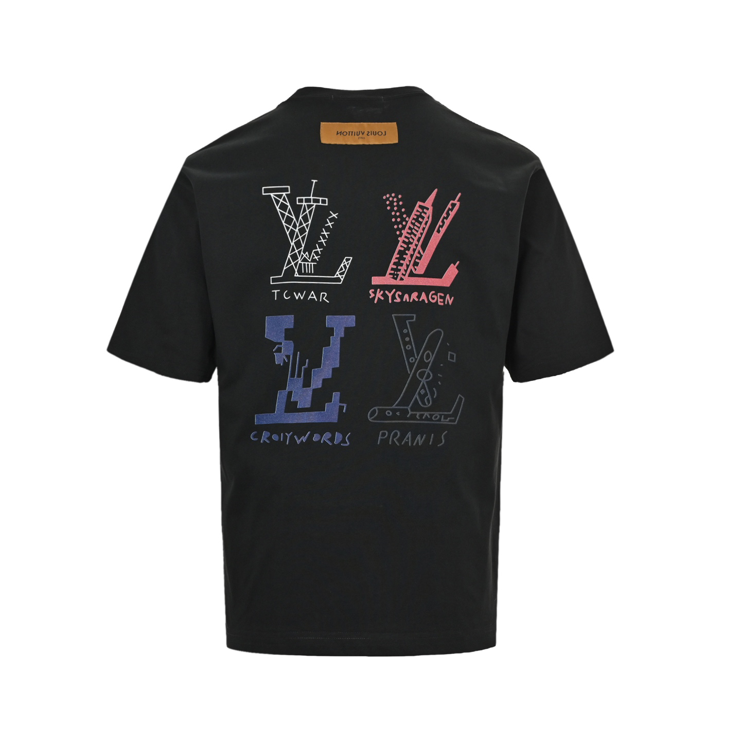 Back print short sleeve T-shirt