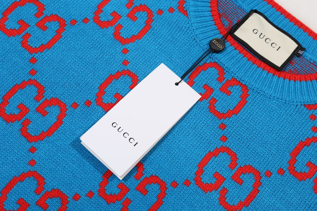 New Alphabet Jacquard Crew-Neck Sweater