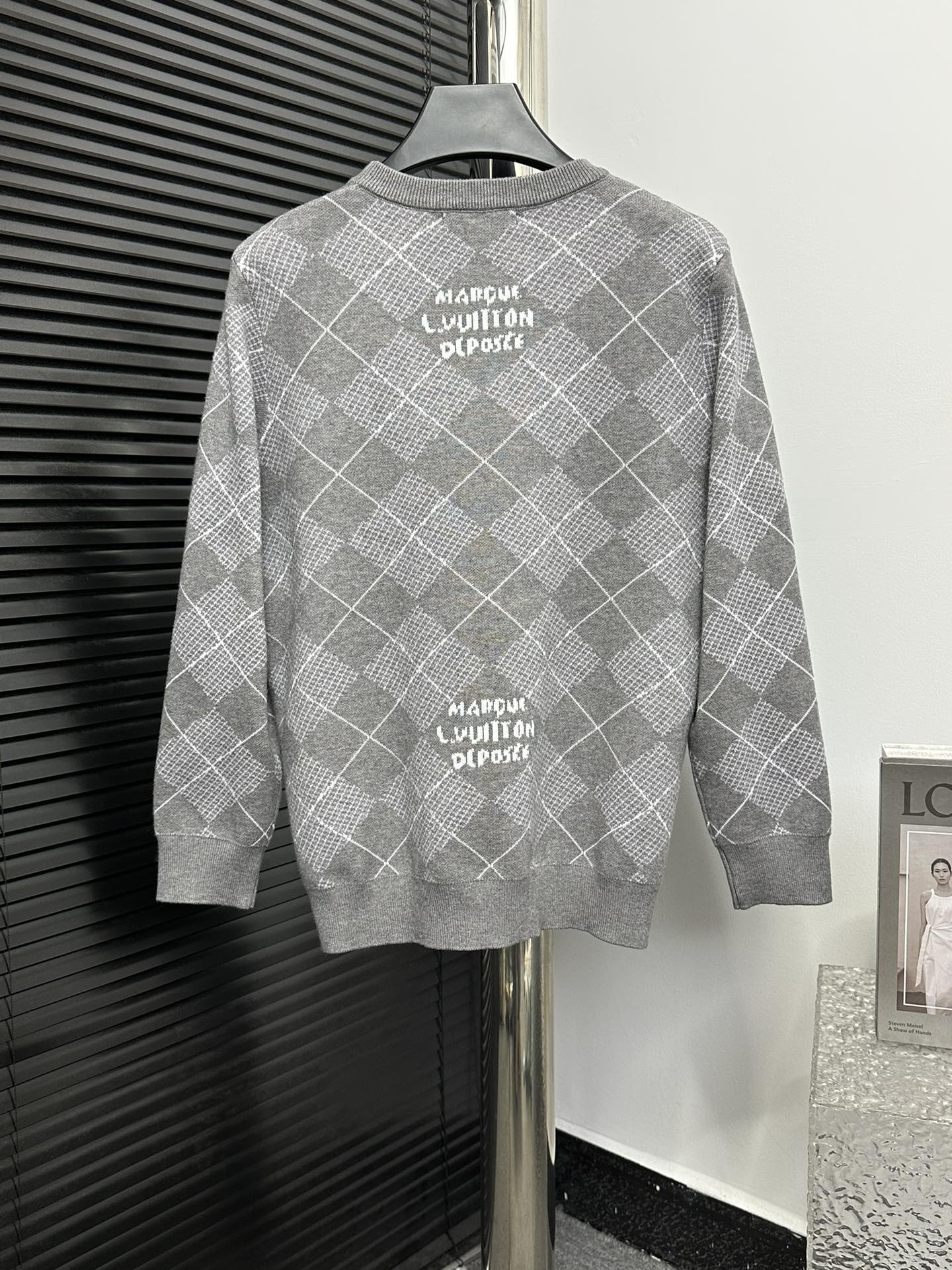 Diamond Check Sweater Cardigan