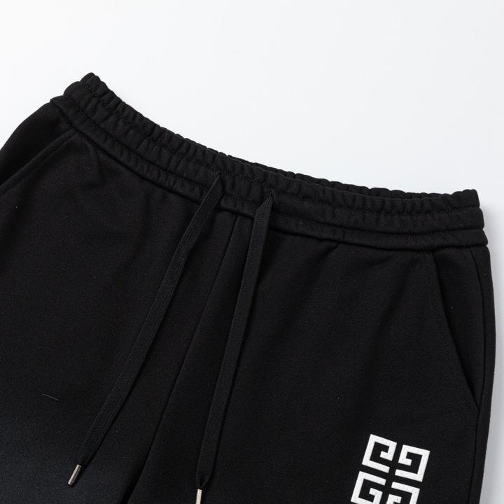 Inkjet Gradient Distressed Shorts