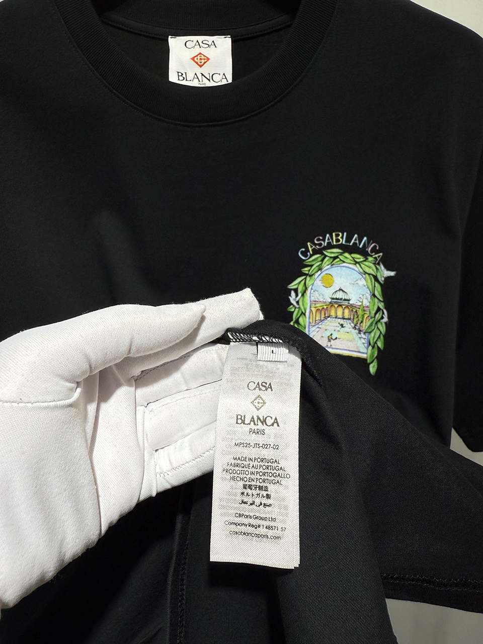 Casablanca Digital printed round neck T-shirt