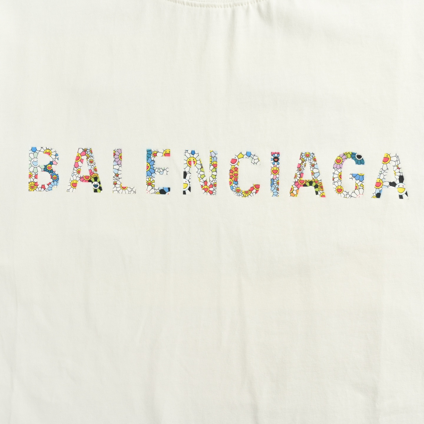 25ss sunflower print short-sleeved T-shirt