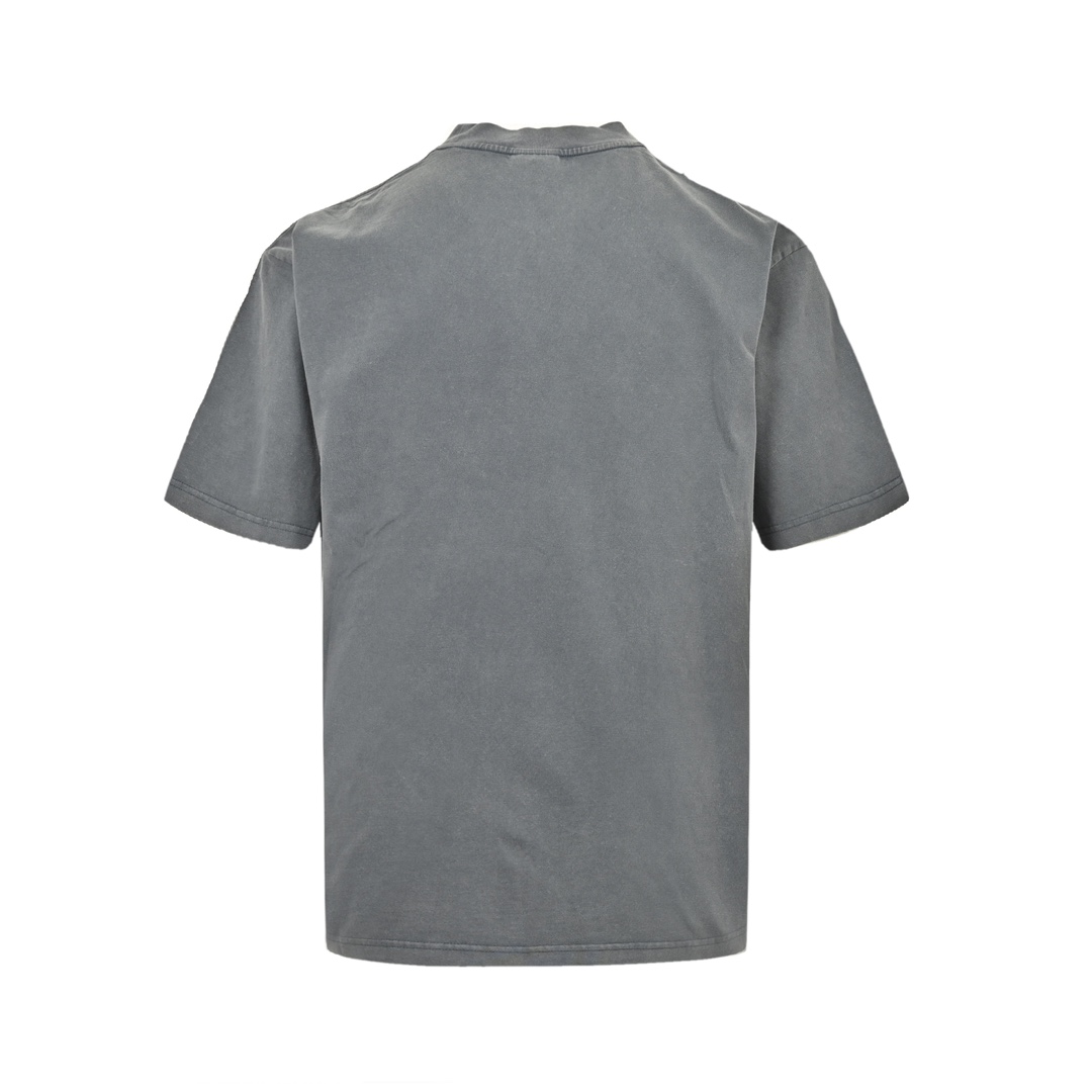 Washed T-shirt with lettering print