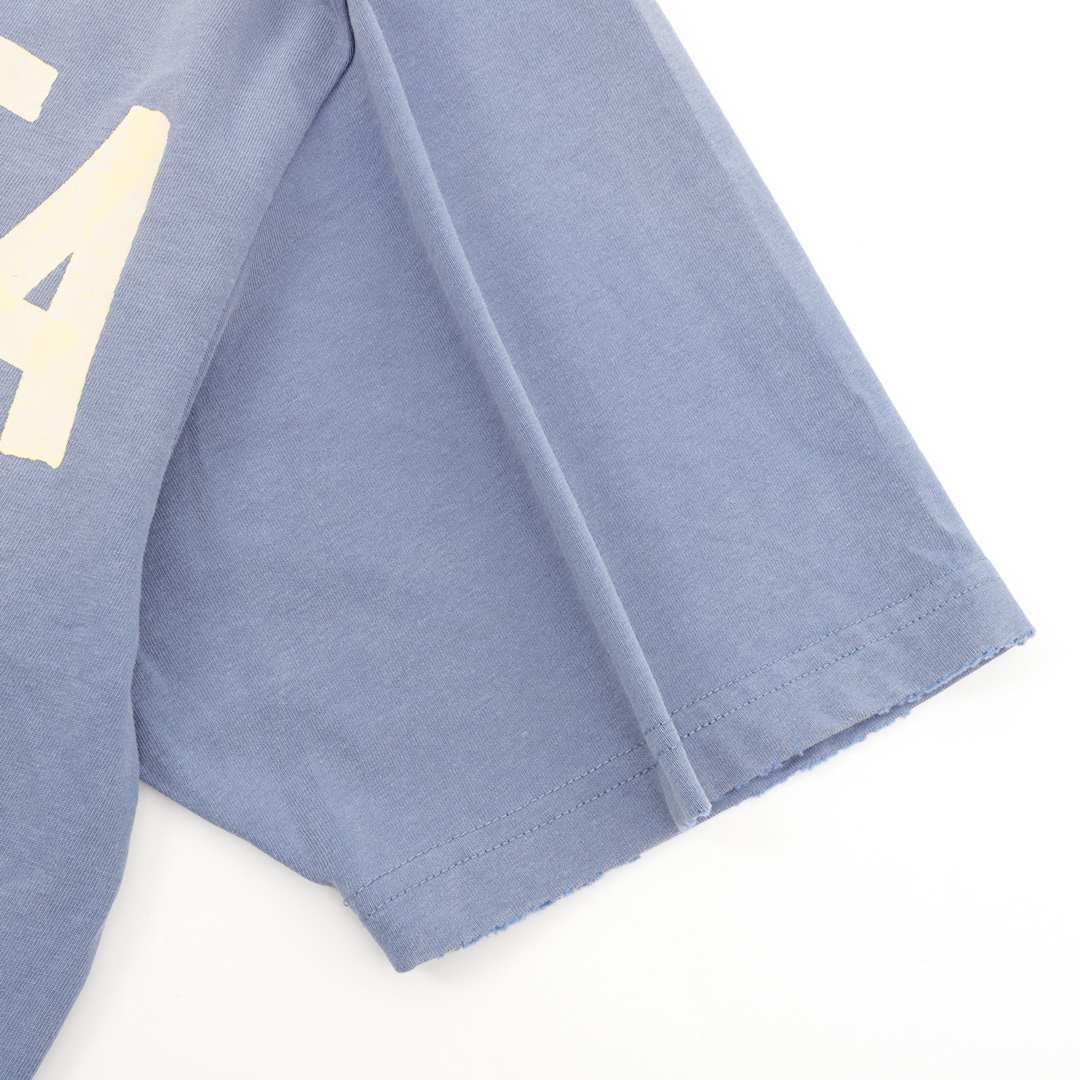 Tape short-sleeved T-shirt