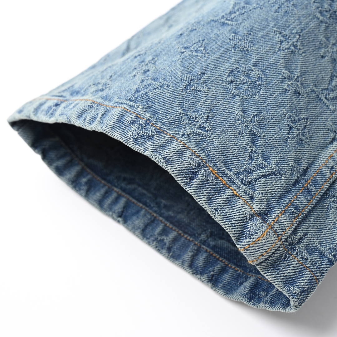 New Style Monogram Straight Trousers