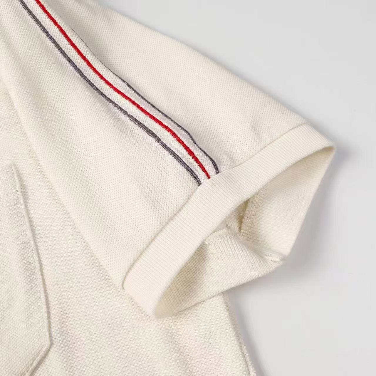 Embroidered Patch Polo Shirt