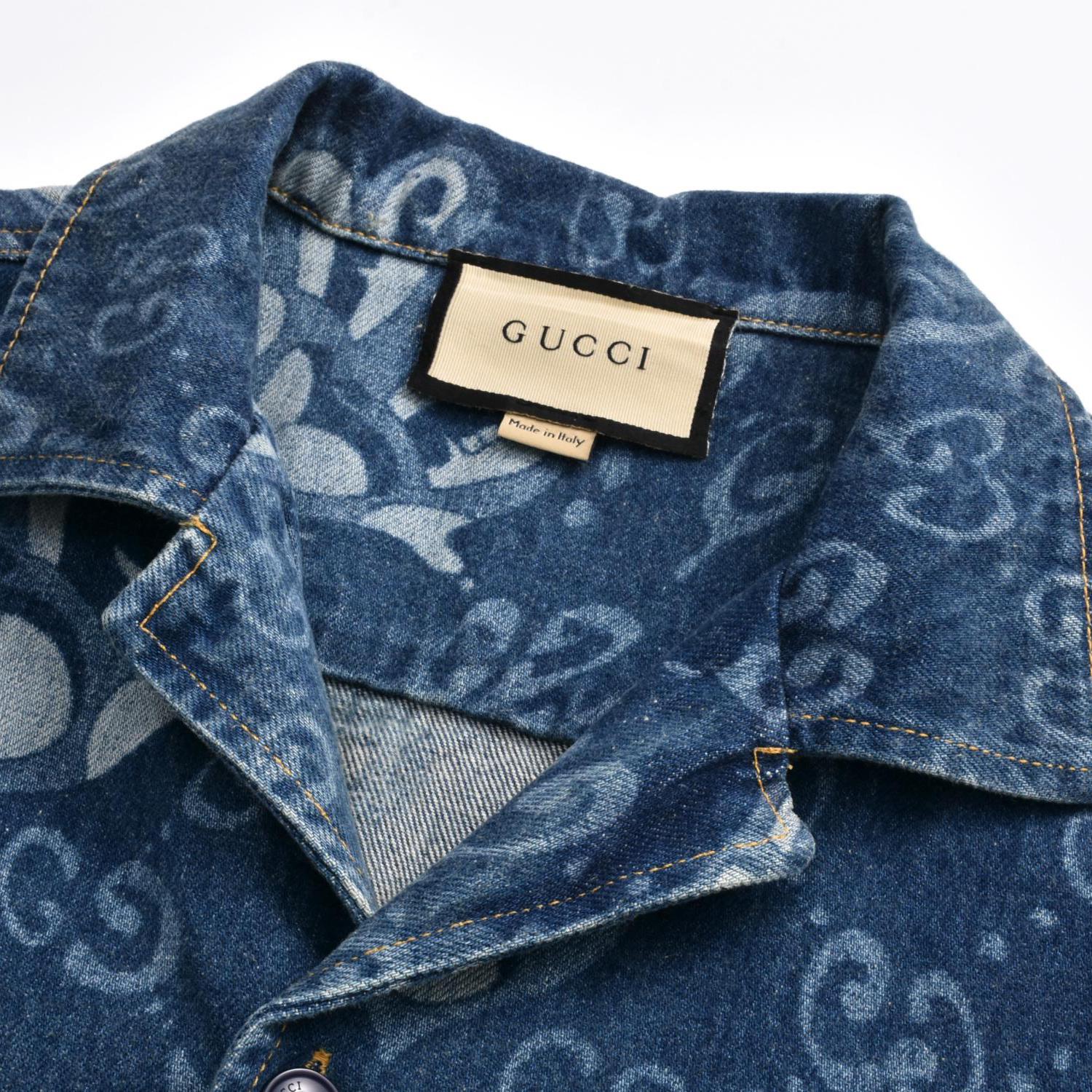 Heart Half Sleeve Denim Shirt