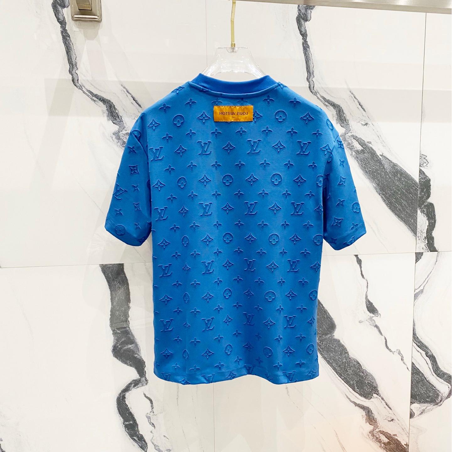 All-over Embroidered Printed Lettering T-shirt