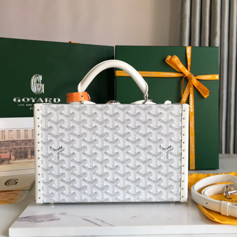 BAG 24 IN WHITE CANVAS AND CALFSKIN