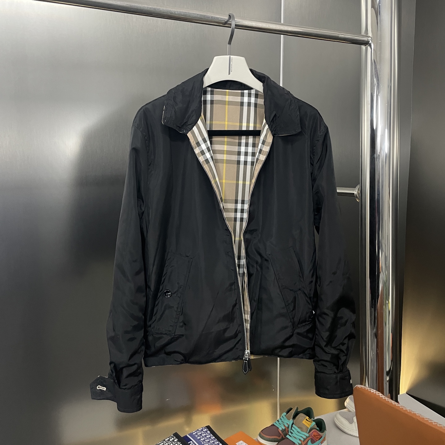 New Classic Plaid Embroidered Double-Sided Shirt